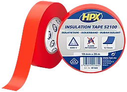 Изолента HPX IR1920 HPX52100 0.15мм х 19мм х 20м красная - фото Изолента HPX IR1920 HPX52100 0.15мм х 19мм х 20м красная