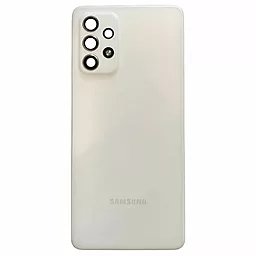 Задня кришка корпусу Samsung Galaxy A72 A725 2021 / Galaxy A72 5G A726 зi зі склом камери Awesome White