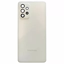 Задняя крышка корпуса Samsung Galaxy A72 A725 2021 / Galaxy A72 5G A726 со стеклом камеры Awesome White - фото Задняя крышка корпуса Samsung Galaxy A72 A725 2021 / Galaxy A72 5G A726 со стеклом камеры Awesome White
