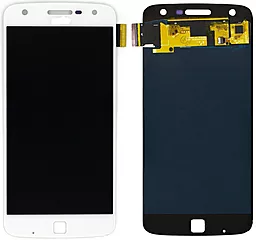 Дисплей Motorola Moto Z Play (XT1635, XT1635-01, XT1635-02) з тачскріном, (OLED), White
