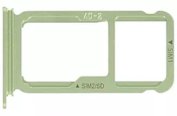 Держатель (лоток) Сим карты Huawei P10 Plus и карты памяти Green
