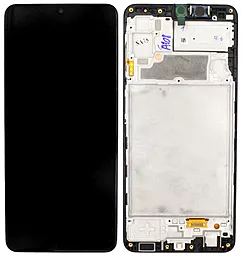 Дисплей Samsung Galaxy A22 A225 з тачскріном і рамкою,  (OLED), Black