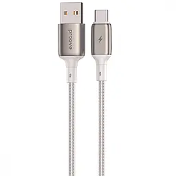 Кабель Proove Dense Metal USB-A - Type-C 12w 2.4a 2m cable White (CCDM20001222) - фото Кабель Proove Dense Metal USB-A - Type-C 12w 2.4a 2m cable White (CCDM20001222)