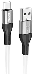 Кабель Hoco X72 Creator USB-A - Type-C Silicone Charging Data 15w 3a 1м cable White - фото Кабель Hoco X72 Creator USB-A - Type-C Silicone Charging Data 15w 3a 1м cable White