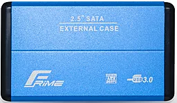 Карман для HDD Frime SATA 2.5", USB 3.0, Metal, Blue (FHE22.25U30)