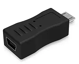 Адаптер-переходник EasyLife M-F micro USB -> mini USB Black - фото Адаптер-переходник EasyLife M-F micro USB -> mini USB Black