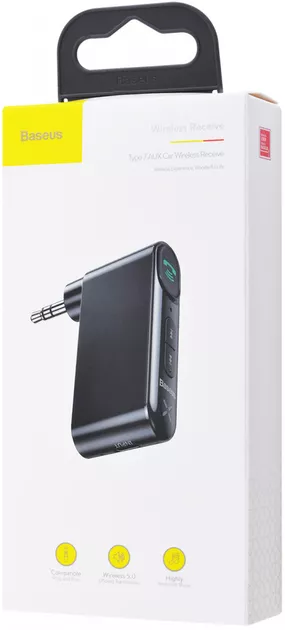 Bluetooth адаптер Baseus Qiyin AUX Car Bluetooth Receiver Black (WXQY-01) - фото 10