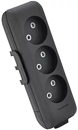 Колодка для сетевого фильтра (удлинителя) Panasonic X-tendia 3 розетки 16А Black