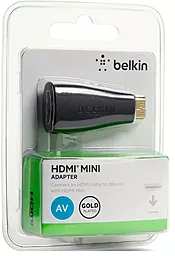 Видео переходник (адаптер) Belkin HDMI AF/ MINI HDMI AM) SWIVEL,BLACK,GOLD-PLATED - миниатюра 2