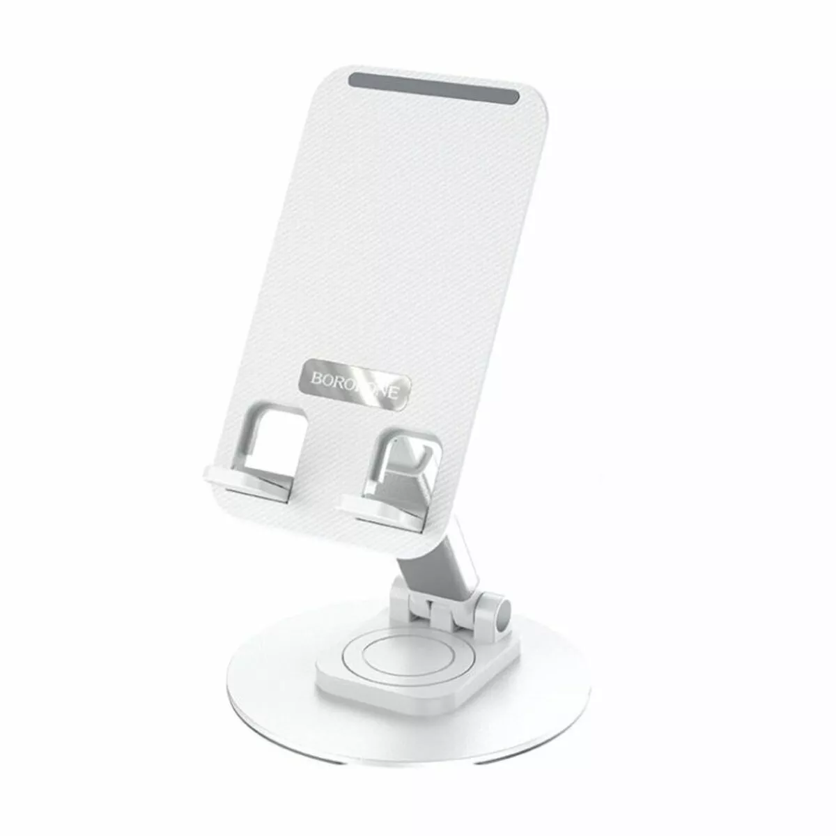 Держатель для смартфона BOROFONE BH75 Flawless folding rotatable desktop holder White - фото 1