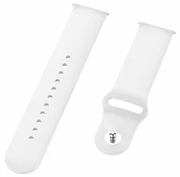 Змінний ремінець для розумного годинника Xiaomi Amazfit Bip/Bip Lite/Bip S Lite/GTR 42mm/GTS/TicWatch S2/TicWatch E (706197) White