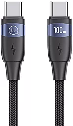 Кабель Usams U81 USB Type-C - Type-C 100w 5a 1.2м PD cable Black (US-SJ632) - фото Кабель Usams U81 USB Type-C - Type-C 100w 5a 1.2м PD cable Black (US-SJ632)