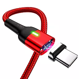 USB Кабель Usams U28 Magnetic 3A USB Type-C Cable Red (US-SJ327)