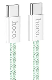 Кабель USB PD Hoco X104 Source 60w 3a USB Type-C - Type-C cable green