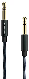 Аудіо кабель Borofone BL3 AUX mini Jack 3.5mm M/M Cable 1 м gray