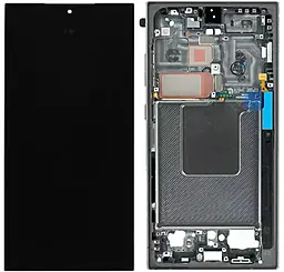 Дисплей Samsung Galaxy S24 Ultra S928 с тачскрином и рамкой, (OLED), Titanium Green - фото Дисплей Samsung Galaxy S24 Ultra S928 с тачскрином и рамкой, (OLED), Titanium Green