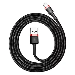 Кабель Baseus Cafule USB-A - Lightning 12w 2.4a 1м cable Black/Red (CALKLF-B19) - миниатюра 6 Кабель Baseus Cafule USB-A - Lightning 12w 2.4a 1м cable Black/Red (CALKLF-B19) - миниатюра 6