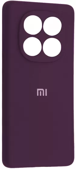 Чехол Silicone Case Full для Xiaomi Redmi Note 14 Pro Plus 5G Grape - фото 1