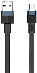 Кабель USB Remax Flushing Series Elastic Aluminum RC-C001 2.4A USB Type-C Cable Black