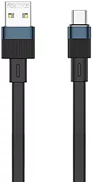 Кабель Remax Flushing Series Elastic Aluminum RC-C001 USB-A - Type-C 12w 2.4a 1м cable Black - фото Кабель Remax Flushing Series Elastic Aluminum RC-C001 USB-A - Type-C 12w 2.4a 1м cable Black