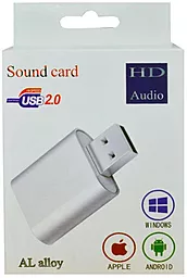 Внешняя звуковая карта Dynamode USB 8 (7.1) каналов 3D Aluminium Silver (USB-SOUND7-ALU) - миниатюра 5