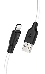 Кабель Hoco X21 Plus Silicone USB-A - Lightning 12w 2.4a 0.25м cable Black/White - мініатюра 2 Кабель Hoco X21 Plus Silicone USB-A - Lightning 12w 2.4a 0.25м cable Black/White - мініатюра 2