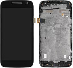 Дисплей Motorola Moto G4 Play (XT1602, XT1603, XT1604, XT1607, XT1609) с тачскрином и рамкой, Black