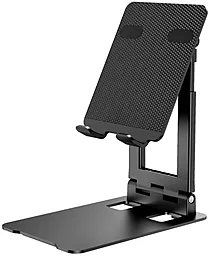 Универсальная подставка XO C91 Foldable Metal Tablet Holder Black - фото Универсальная подставка XO C91 Foldable Metal Tablet Holder Black