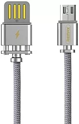 Кабель Remax Dominator USB-A - micro USB 12w 2.4a 1м cable Silver (RC-064m)