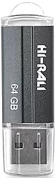 Флешка Hi-Rali 64GB USB 2.0 Corsair Series (HI-64GBCORNF) Gray - фото Флешка Hi-Rali 64GB USB 2.0 Corsair Series (HI-64GBCORNF) Gray