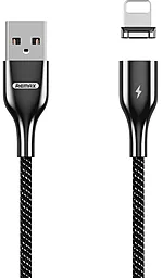 Кабель Remax Magnetic USB-A - Lightning 12w 2.4a 1м cable Black (RC-158i)