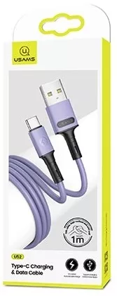 Кабель Usams U52 Remarkable USB-A - Type-C 10w 1м cable Purple - фото 3