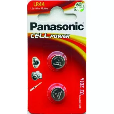 Батарейки Panasonic 1154 (357) (303) (LR44) (AG13) Alkaline 2шт 1.5 V - фото 1
