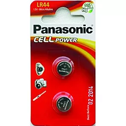 Батарейки Panasonic 1154 (357) (303) (LR44) (AG13) Alkaline 2шт
