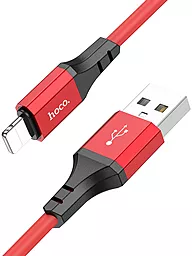 Кабель Hoco X86 Spear USB-A - Lightning 12w 2.4a 1м cable Red - мініатюра 2 Кабель Hoco X86 Spear USB-A - Lightning 12w 2.4a 1м cable Red - мініатюра 2