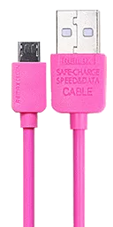 Кабель Remax Light USB-A - micro USB 12w 2.4a 1м cable Pink (RC-006m/5-027) - фото Кабель Remax Light USB-A - micro USB 12w 2.4a 1м cable Pink (RC-006m/5-027)