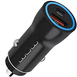Автомобильное зарядное устройство WUW C146 20w PD USB-C/USB-A ports сar charger black - фото Автомобильное зарядное устройство WUW C146 20w PD USB-C/USB-A ports сar charger black