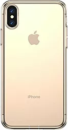 Чехол Baseus Simplicity Apple iPhone XS Max Transparent Gold (ARAPIPH65-B0V) - миниатюра 3