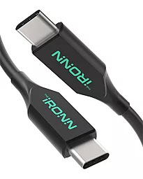 Кабель iRONN USB Type-C - Type-C 20w 1.8м PD cable Black (X002VZJDVZ) - фото Кабель iRONN USB Type-C - Type-C 20w 1.8м PD cable Black (X002VZJDVZ)