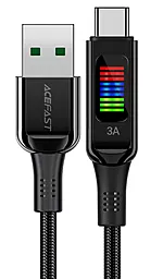 Кабель USB AceFast C7-04 60w 3a 1.2m USB Type-C cable black