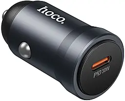 Автомобильное зарядное устройство Hoco Z62A Energy 30w PD USB-C fast charger metal gray - фото Автомобильное зарядное устройство Hoco Z62A Energy 30w PD USB-C fast charger metal gray