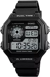 Наручний годинник SKMEI 1299BK Black - фото Наручний годинник SKMEI 1299BK Black