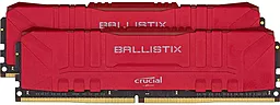 Оперативная память Crucial 32GB (2x16GB) DDR4 3200MHz Ballistix Red (BL2K16G32C16U4R)