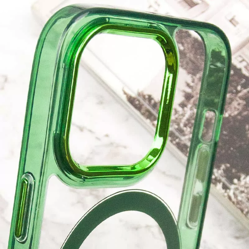 Чехол Epik Iris with MagSafe для Apple iPhone 14 Pro Green - фото 6