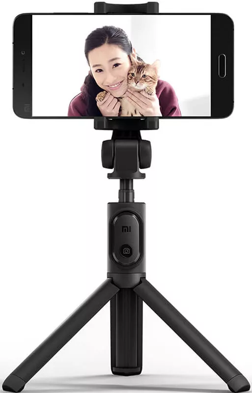 Монопод-трипод для селфі Xiaomi Tripod Black + Bluetooth кнопка Black (FBA4053CN, FBA4070US, XMZPG01YMB) - фото 3
