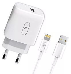 Сетевое зарядное устройство SkyDolphin SC22EL 2.1a home charger + Lightning cable white (MZP-000158) - фото Сетевое зарядное устройство SkyDolphin SC22EL 2.1a home charger + Lightning cable white (MZP-000158)