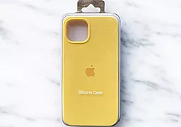 Чохол Silicone Case Full для Apple iPhone 12 Pro Max Yellow - мініатюра 2 Чохол Silicone Case Full для Apple iPhone 12 Pro Max Yellow - мініатюра 2