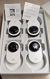 Камеры видеонаблюдения Xiaomi Yi Home Camera 720p Family Pack International Edition White (4шт) - миниатюра 3