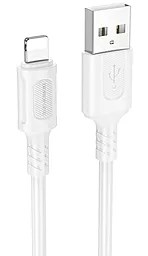 Кабель Borofone BX111 USB-A - Lightning 12w 2.4a 1м cable White - фото Кабель Borofone BX111 USB-A - Lightning 12w 2.4a 1м cable White
