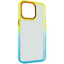 Чохол Epik TPU+PC Fresh sip series для Apple iPhone 13 Pro Turquoise / Orange